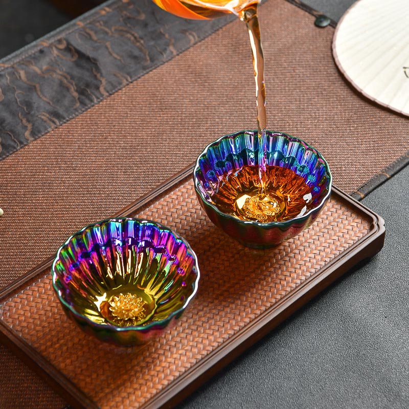 Authentic Lotus Peacock Jian Zhan Tea Cup 120ml