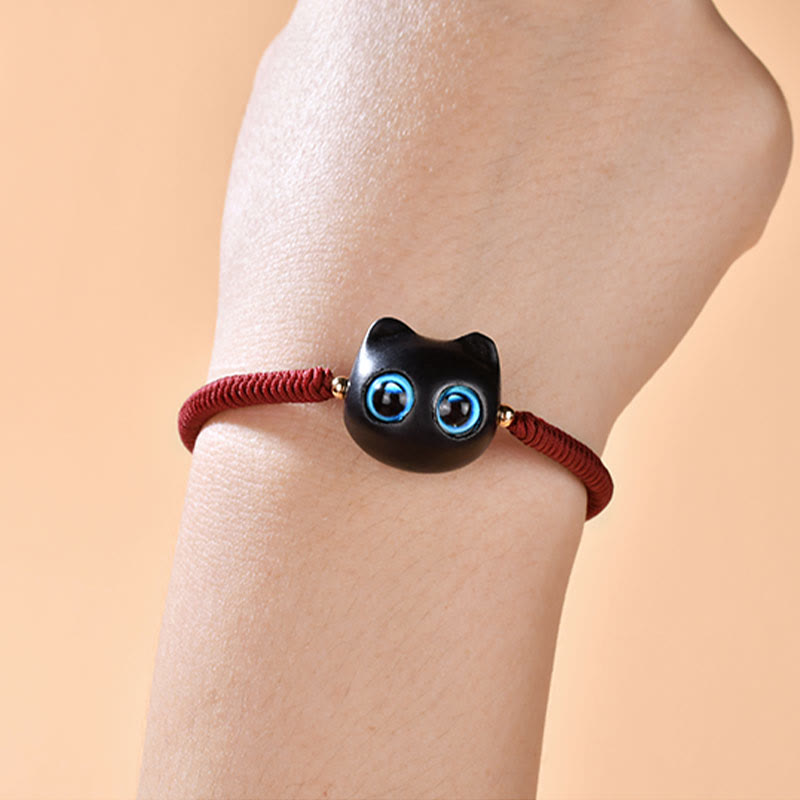 Ebony Wood King Kong Knot Bracelet for Peace and Protection