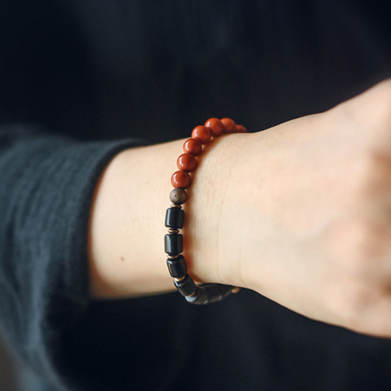 Ebony Wood Spiritual Couple Bracelet for Balance & Peace