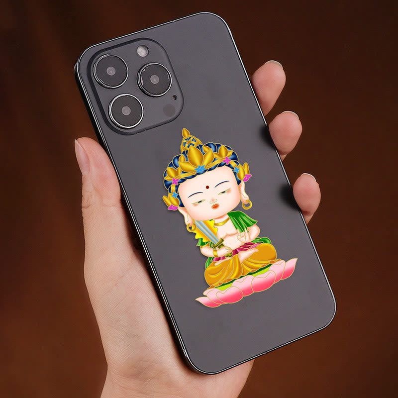 Chinese Zodiac Copper Phone Sticker for Wealth & Fortune Blessings