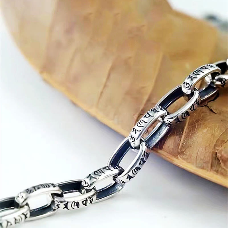 Copper Om Mani Padme Hum Wisdom Bracelet 18-22cm Unisex