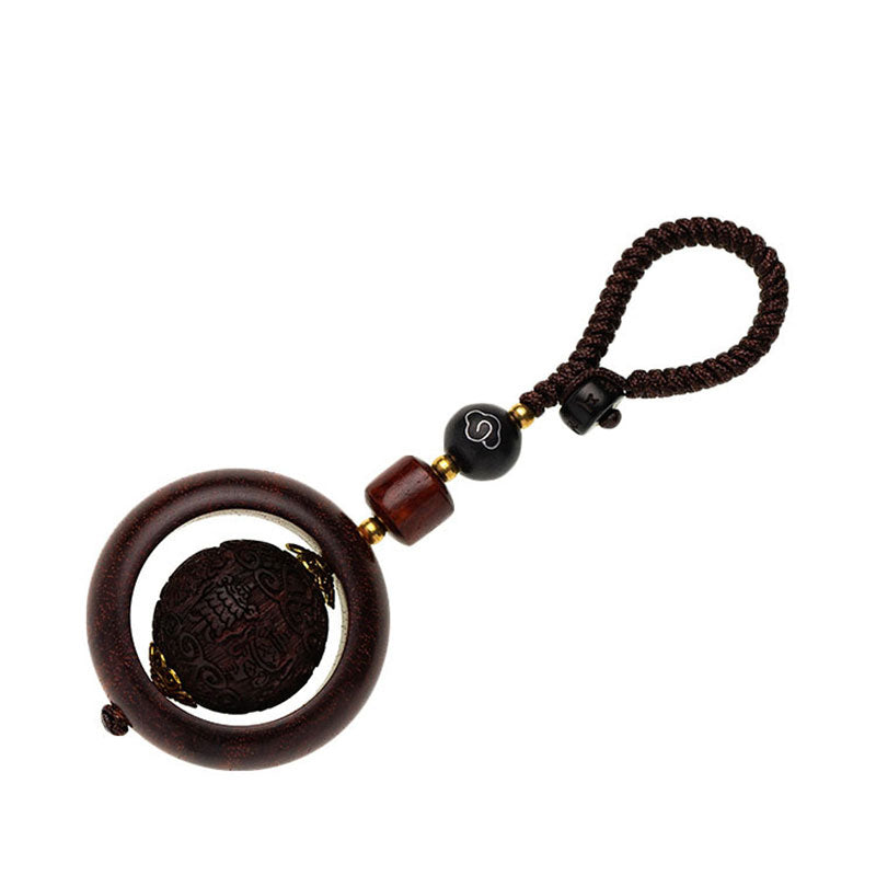 Small Leaf Red Sandalwood Ebony Zen Protection Decoration
