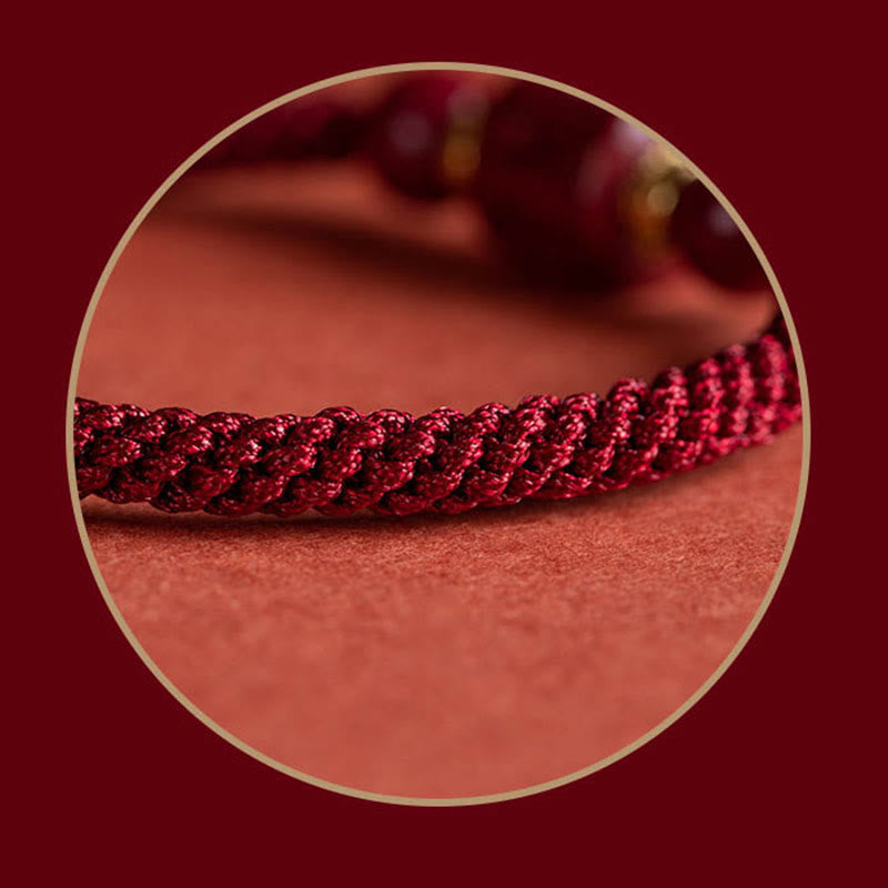 Cinnabar Blessing Bracelet with Om Mani Padme Hum | Healing Sounds