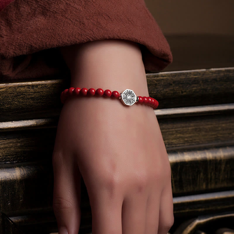 Yin Yang Cinnabar Concentration Bracelet 6mm String