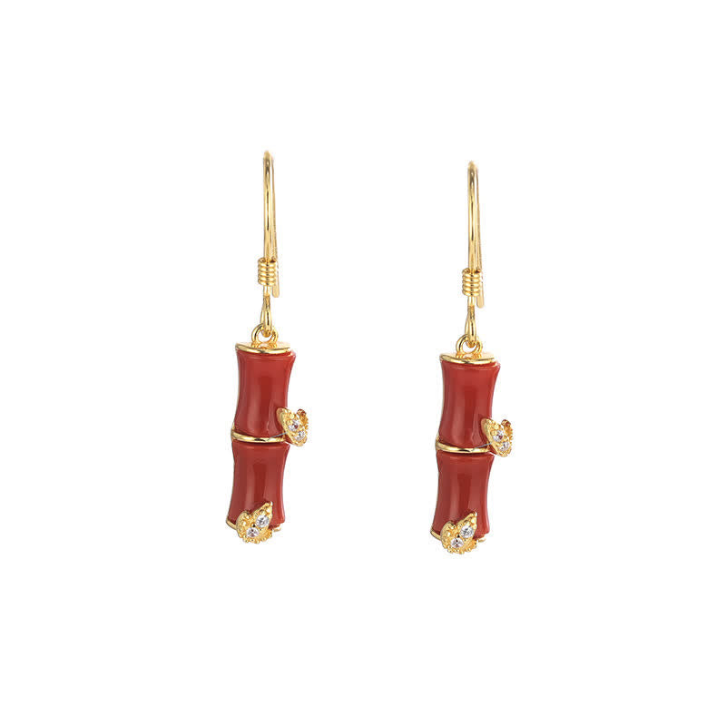 925 Sterling Silver Jade Earrings for Prosperity and Protection