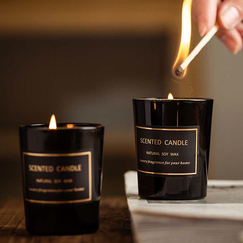 Meditation Scented Soy Wax Candle Blue Bell Pear Freesia