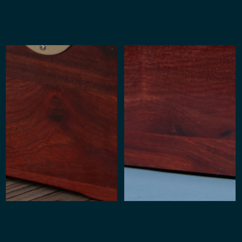 Vintage Handmade Black Walnut Wood Jewelry Storage Box