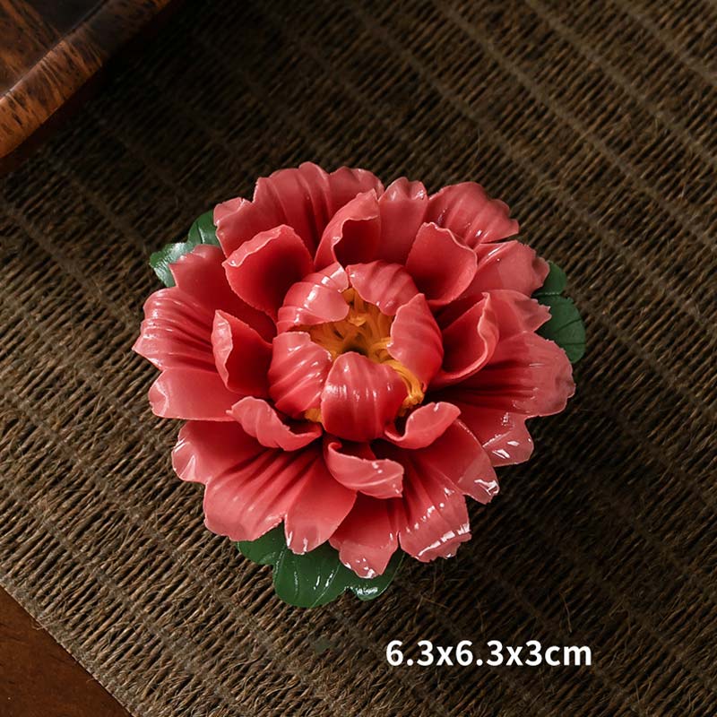 Tibetan Lotus Blessing Ceramic Stick Incense Holder