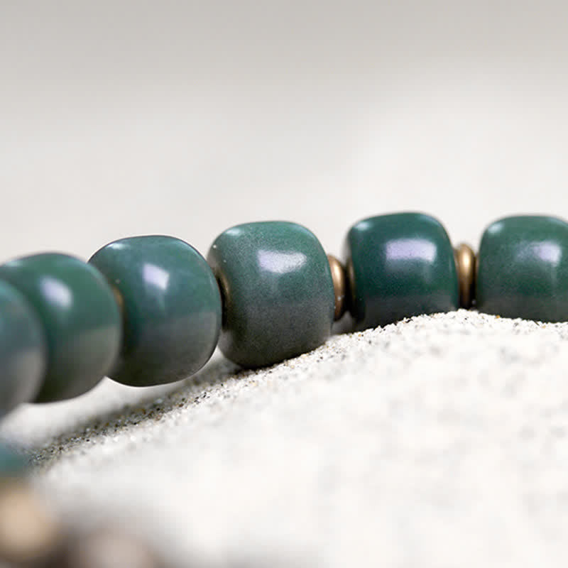 Tibetan Bodhi Seed Success Bracelet 6x8mm Copper Unisex