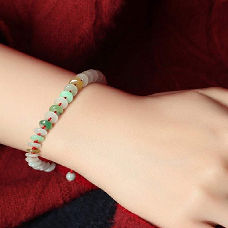 Adjustable Jade Red String Lucky Bracelet 14-20cm