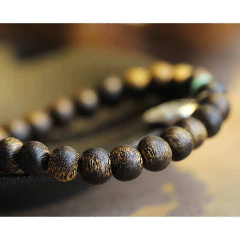 8mm Agarwood Turquoise Balance Strength Bracelet