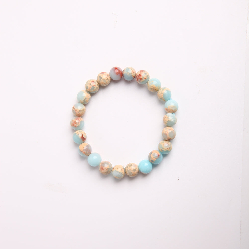 8mm Agate Crystal Bracelet for Healing & Balance