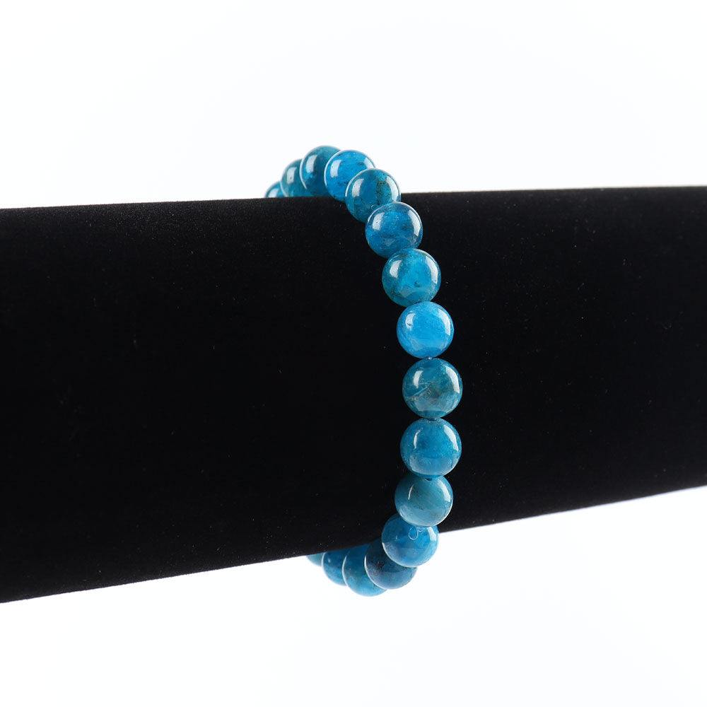 8mm Blue Apatite Spiritual Bracelet for Healing