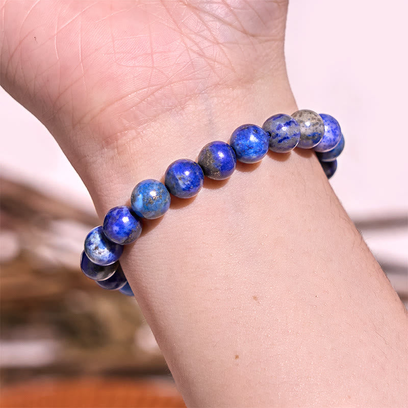 8mm Blue Tiger Eye Bracelet for Calm & Tranquility