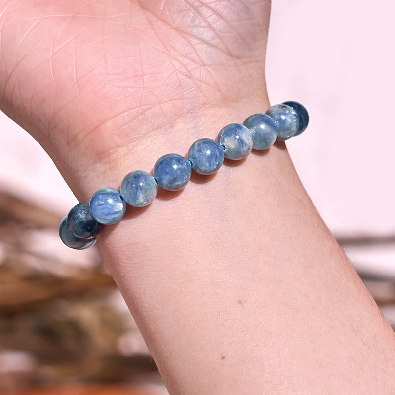 8mm Blue Tiger Eye Bracelet for Calm & Tranquility