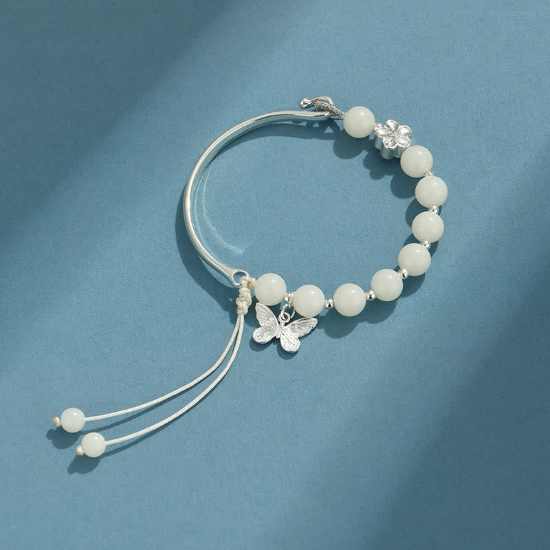 8mm Bodhi Seed Lotus Bracelet for Luck & Wealth