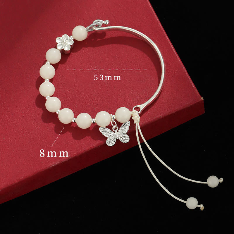 8mm Bodhi Seed Lotus Bracelet for Luck & Wealth