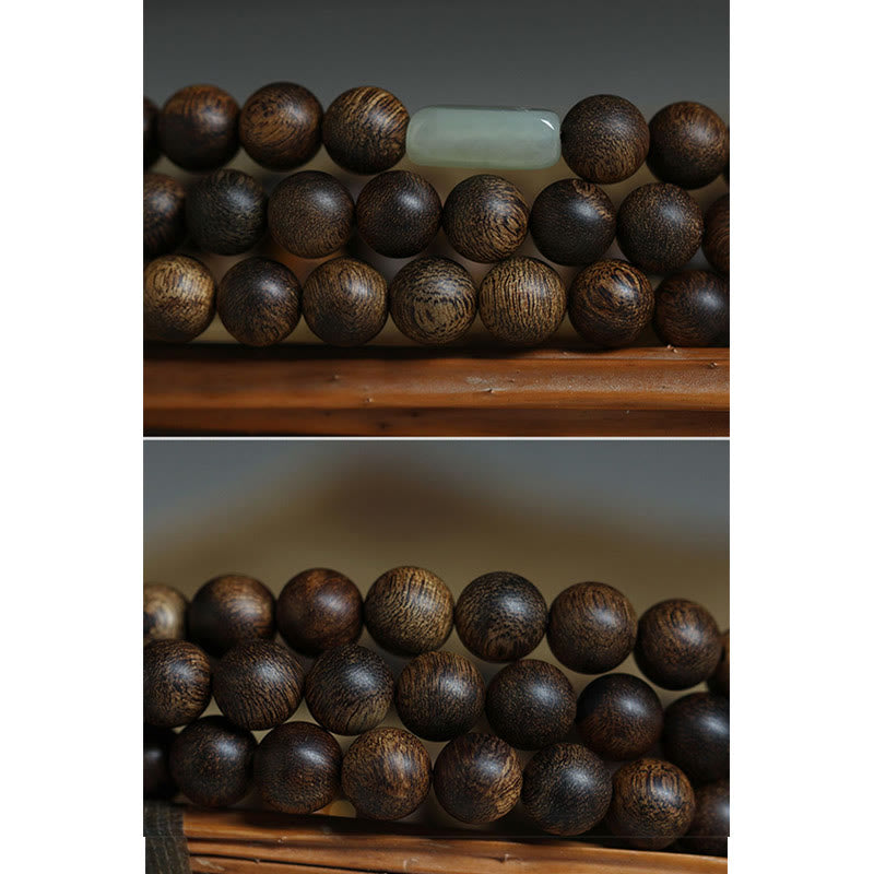 8mm Brunei Agarwood 108 Bead Mala Strength Bracelet