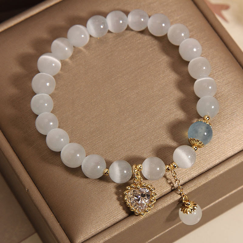 8mm Cat's Eye Spiritual Bracelet for Peace & Love