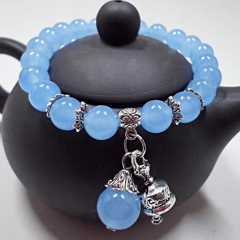 8mm Chalcedony Energy Bracelet for Spiritual Balance