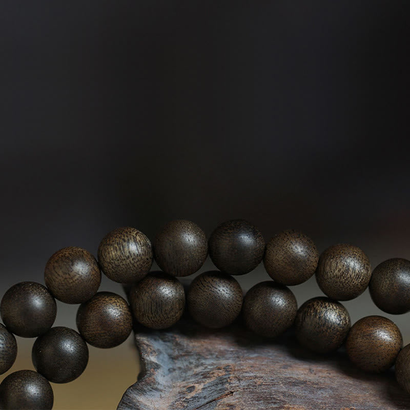 8mm Chinese Zodiac Balance Bracelet with Agarwood and Jade