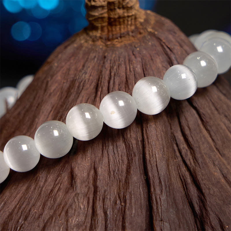 8mm Chrysoberyl Cat's Eye Support Bracelet for Peace