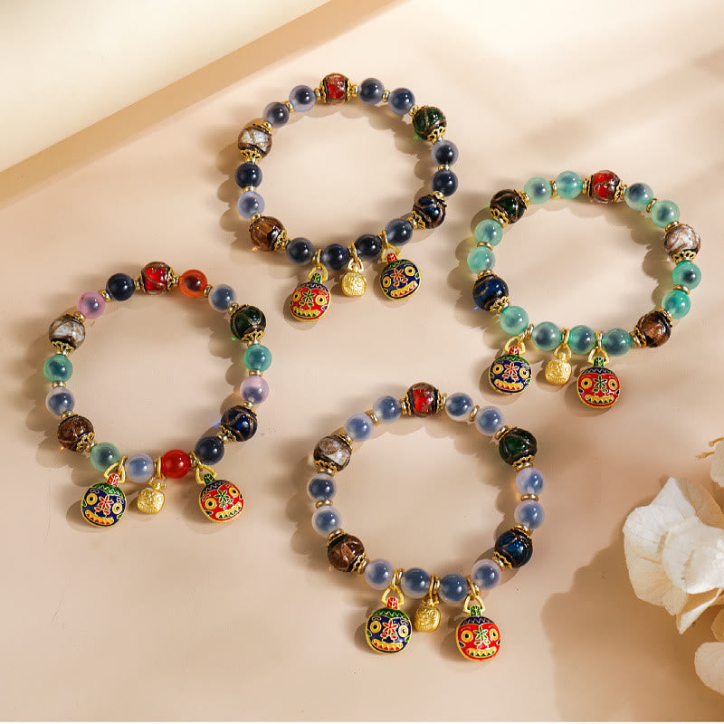 8mm Colorful Candy Agate Strength Bracelet