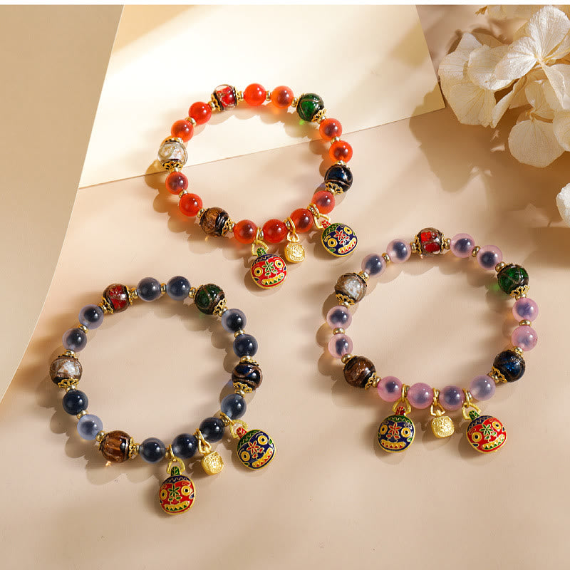 8mm Colorful Candy Agate Strength Bracelet