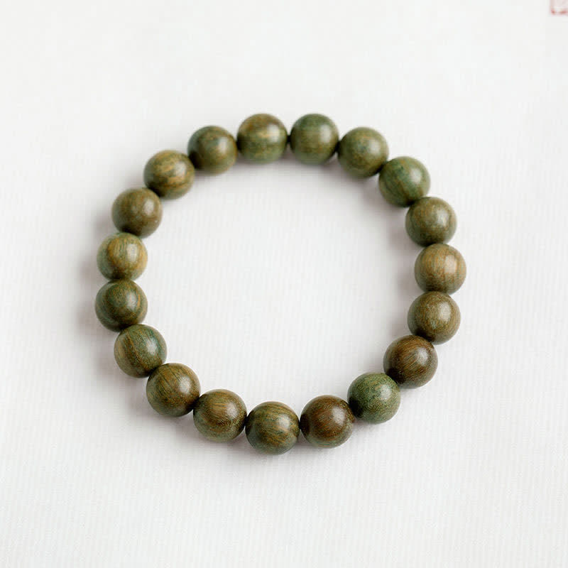 8mm Green Sandalwood Soothing Peace Bracelet