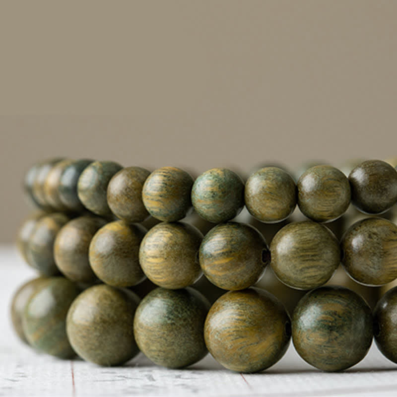 8mm Green Sandalwood Soothing Peace Bracelet