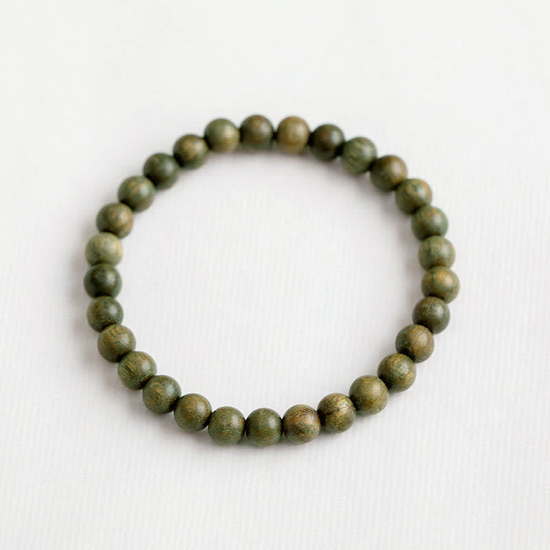 8mm Green Sandalwood Soothing Peace Bracelet