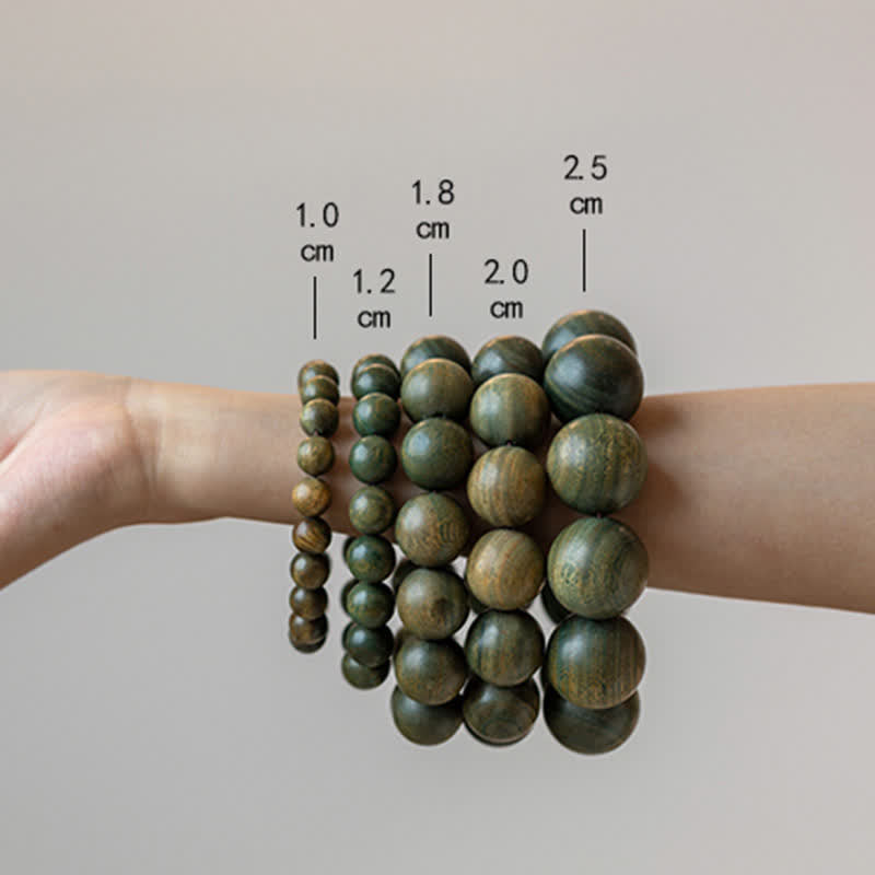 8mm Green Sandalwood Soothing Peace Bracelet