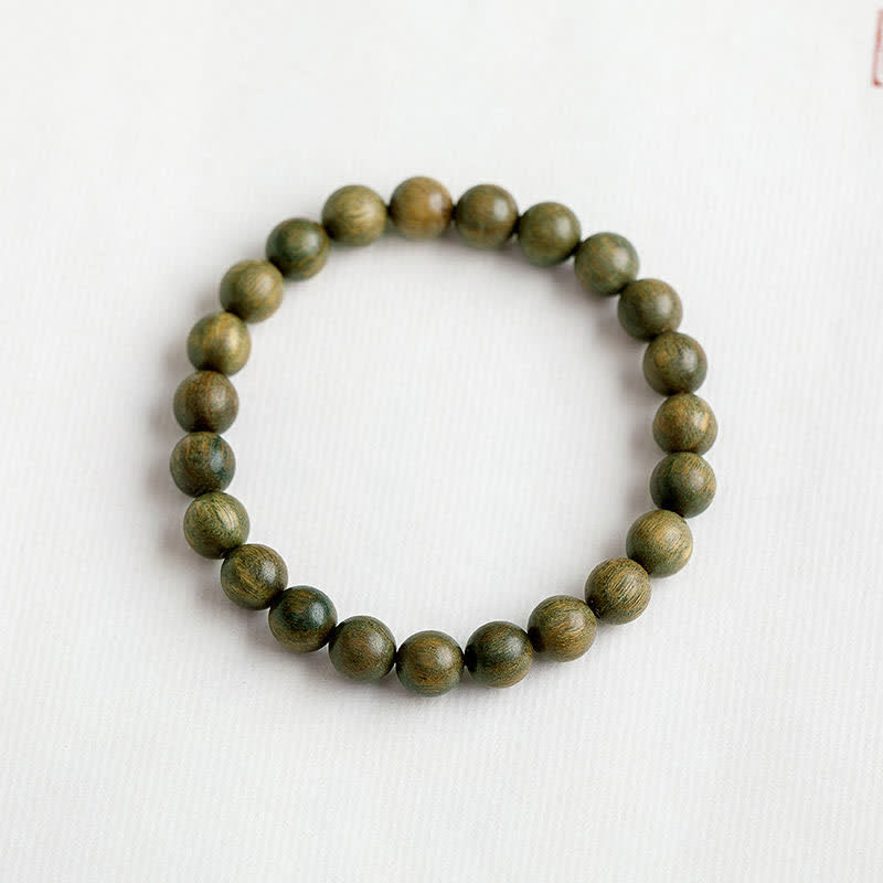 8mm Green Sandalwood Soothing Peace Bracelet