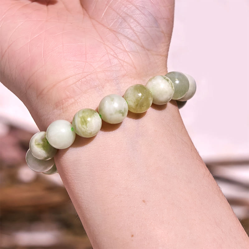 8mm Jade Abundance Bracelet for Prosperity & Luck