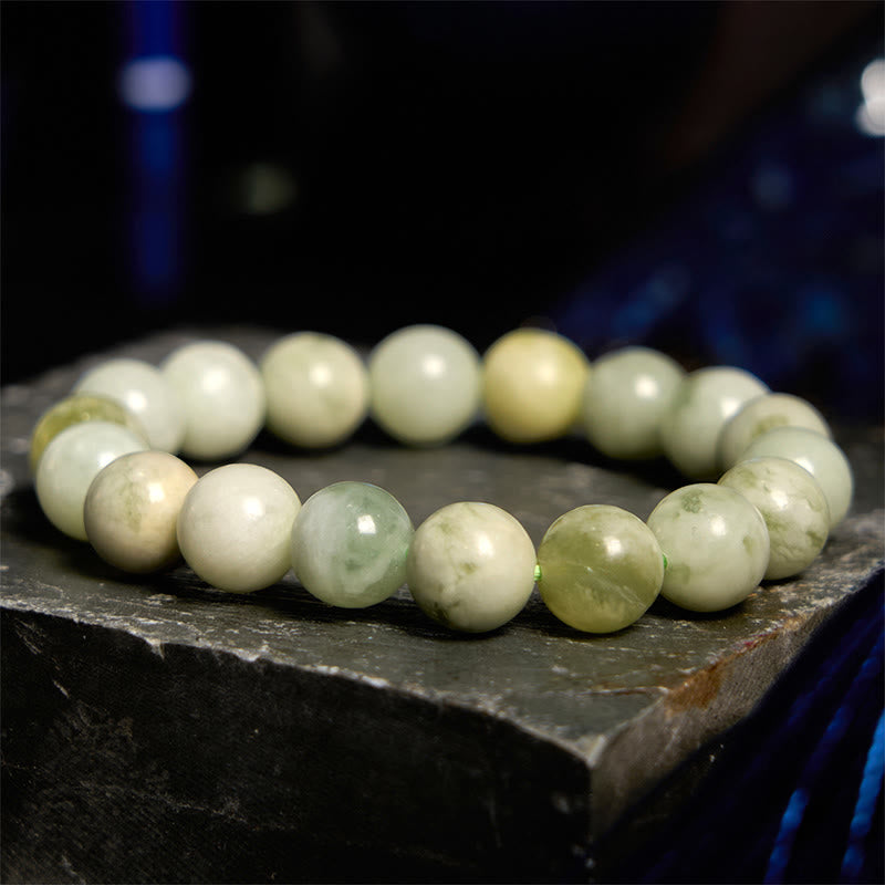 8mm Jade Abundance Bracelet for Prosperity & Luck
