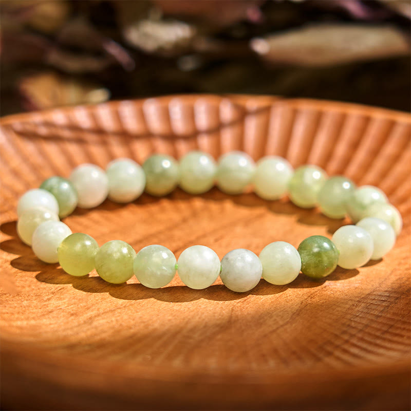 8mm Jade Abundance Bracelet for Prosperity & Luck
