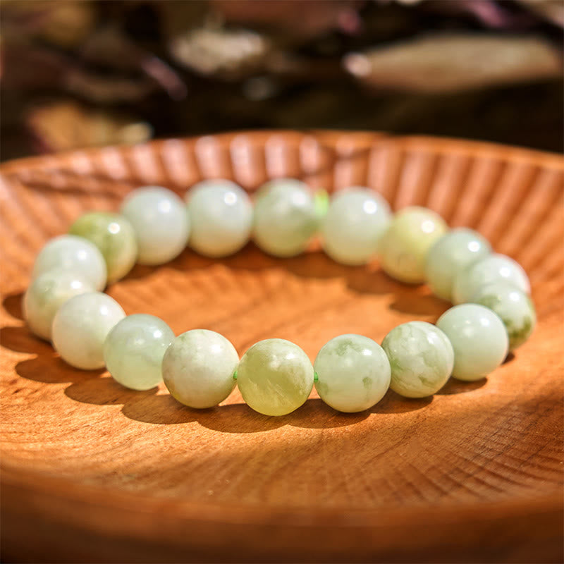 8mm Jade Abundance Bracelet for Prosperity & Luck