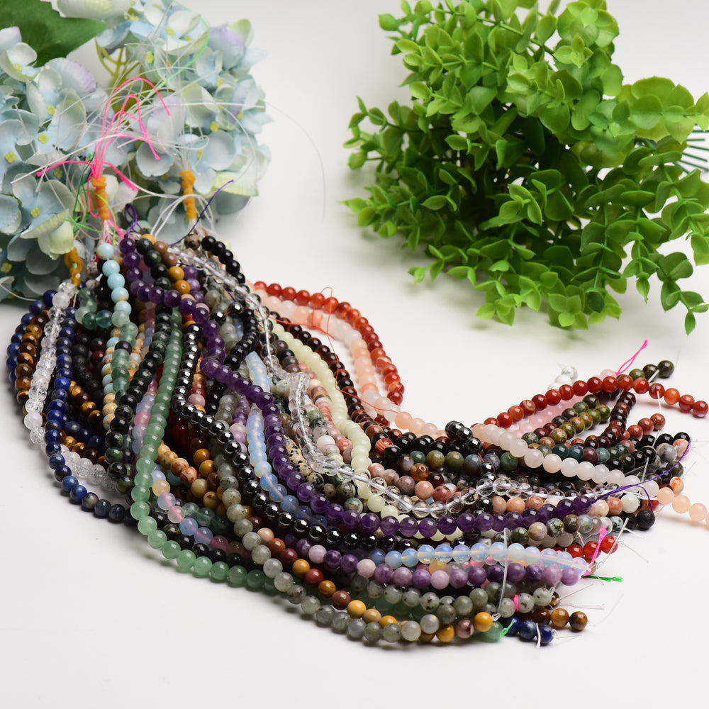 8mm Mixed Crystal Healing Beads String for Jewelry