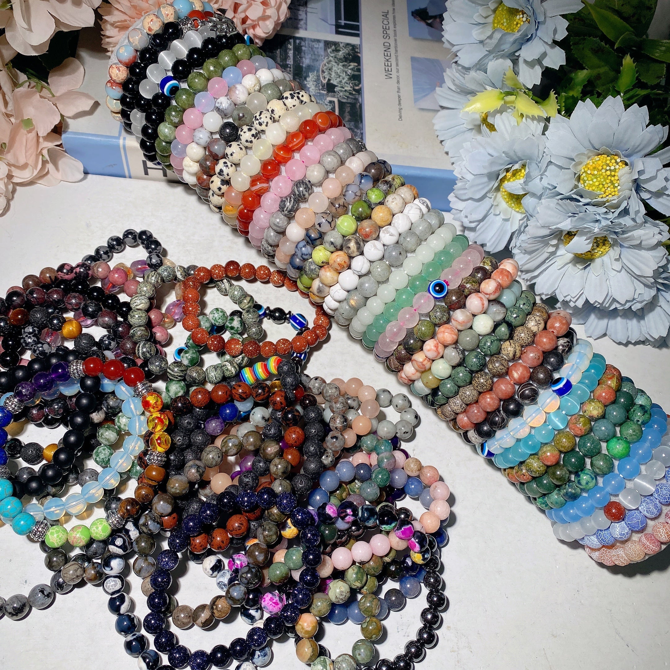 8mm Mixed Crystal Healing Spiritual Bracelet