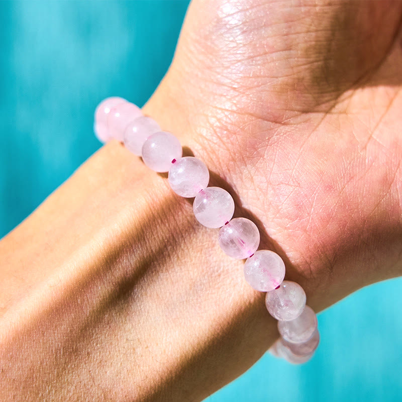 8mm Pink Crystal Color Change Pixiu Warmth Bracelet