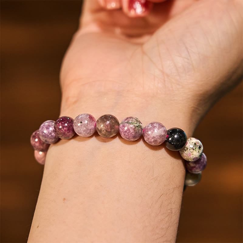 8mm Rainbow Tourmaline Positive Energy Bracelet