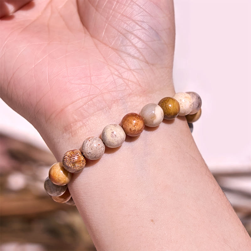8mm Red Tiger Eye Bracelet for Creativity and Courage