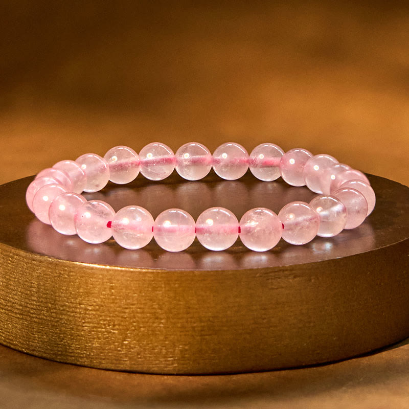 8mm Rose Quartz Healing Bracelet for Emotional Balance