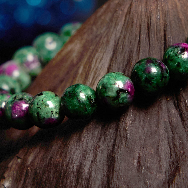 8mm Ruby Zoisite Spiritual Connection Bracelet