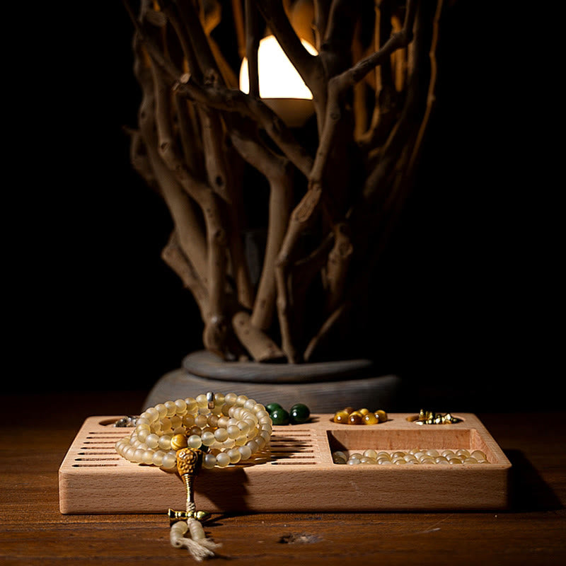 8mm Sheep Horn Chinese Zodiac Bracelet for Wealth & Protection