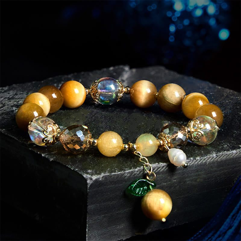 8mm Tiger Eye Courage Bracelet for Women