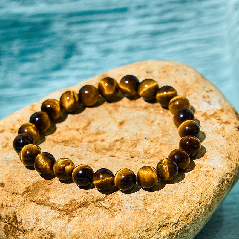 8mm Tiger Eye Strength and Courage Bracelet