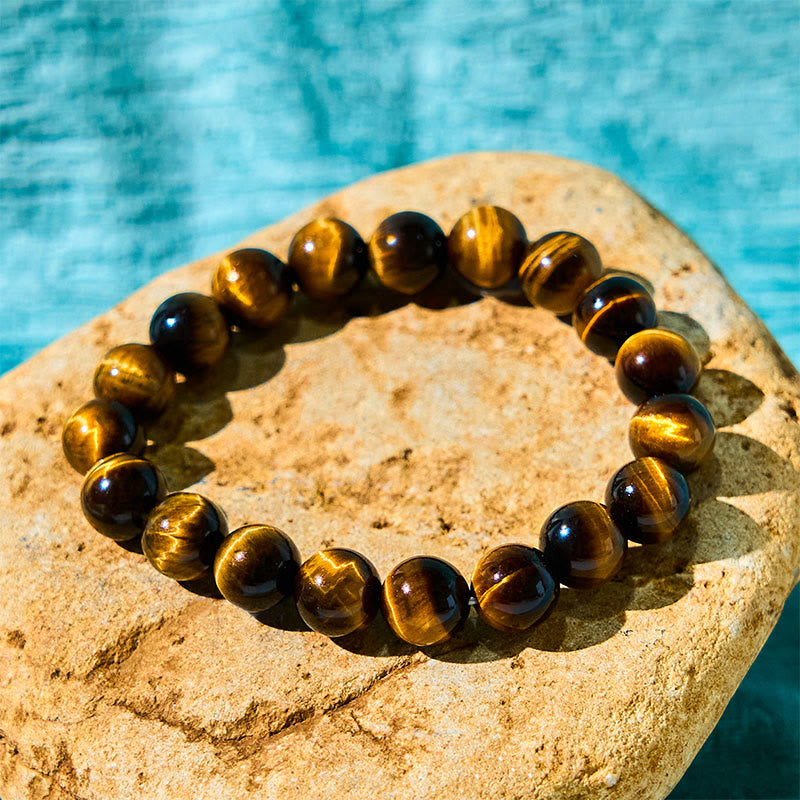 8mm Tiger Eye Strength and Courage Bracelet