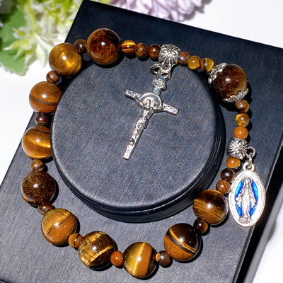 8mm Yellow Tiger Eye Protection Bracelet for Energy Balance