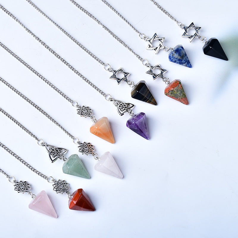 9-inch Crystal Pendulum Arrow Head Point for Healing